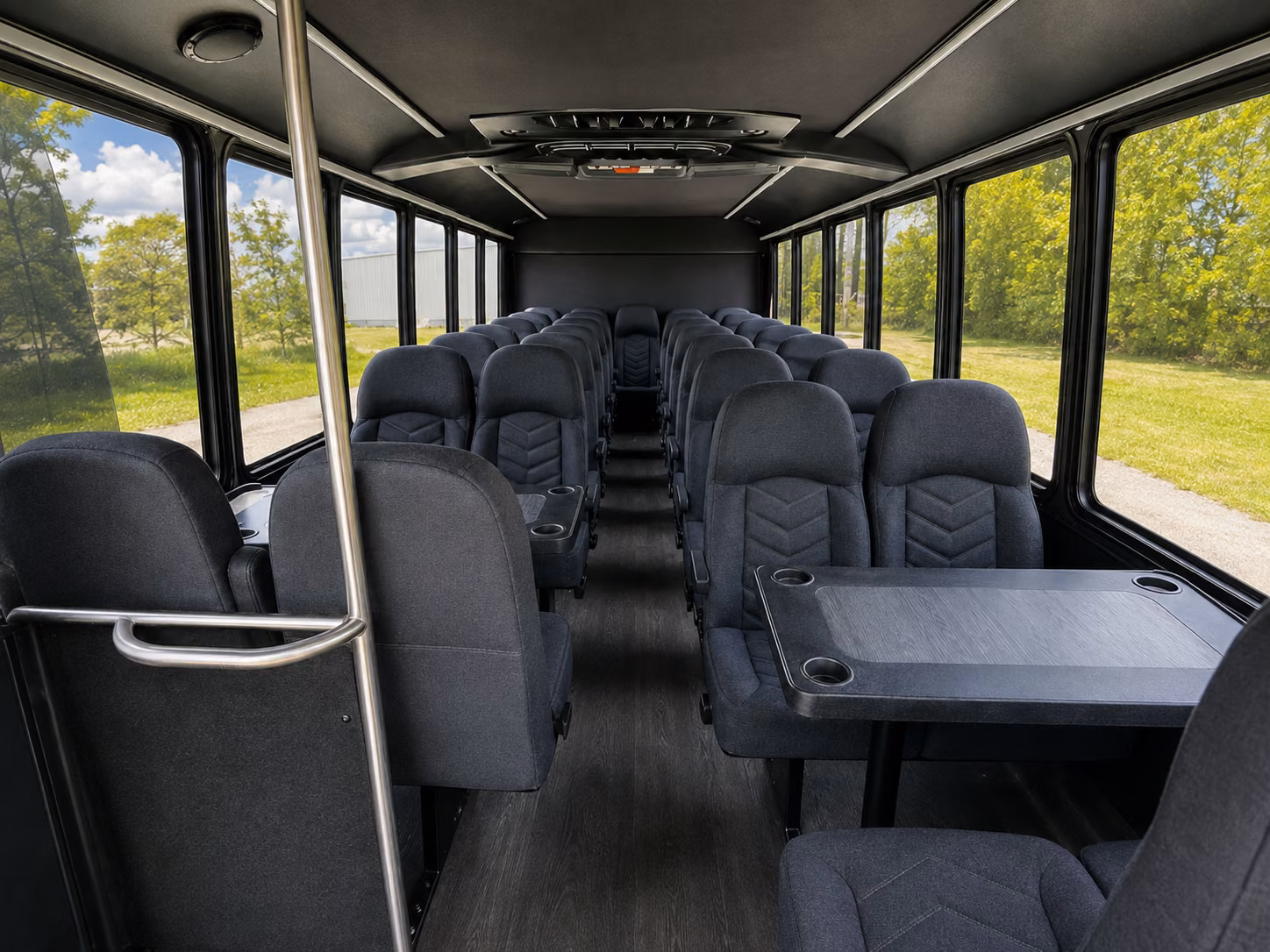 chandler 15 passenger minibus inside
