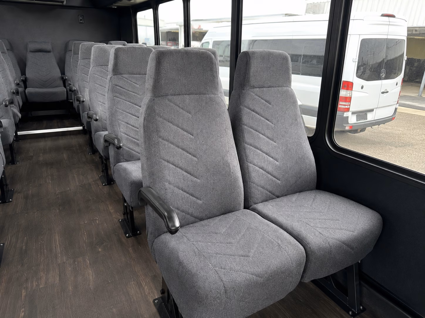 chandler 18 passenger minibus interior