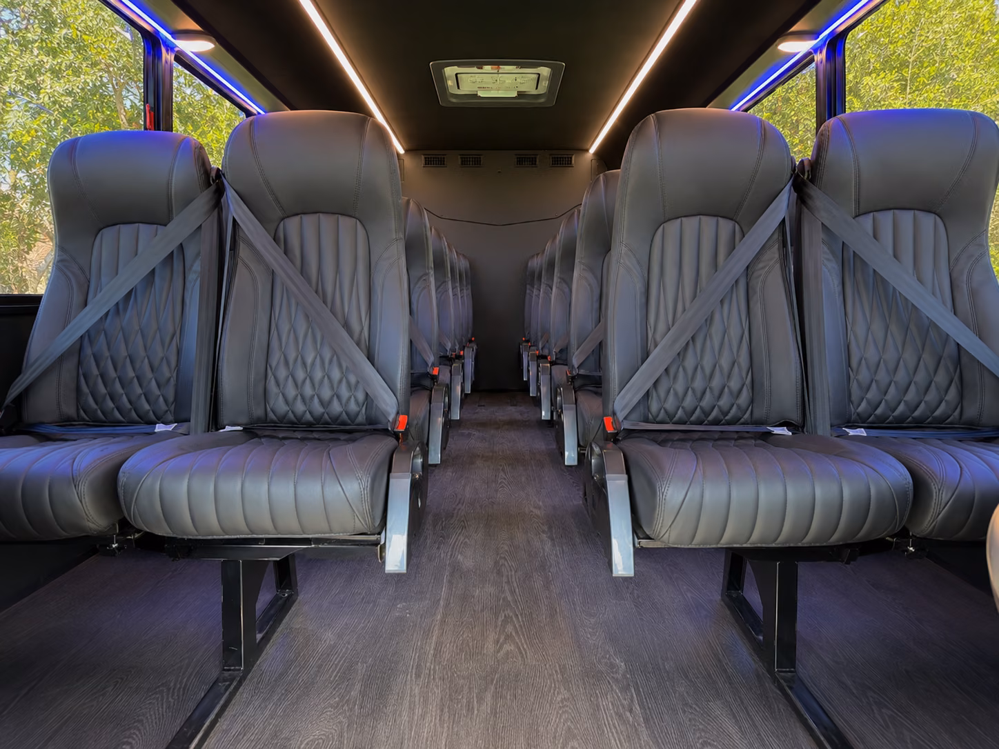 chandler 20 passenger minibus inside