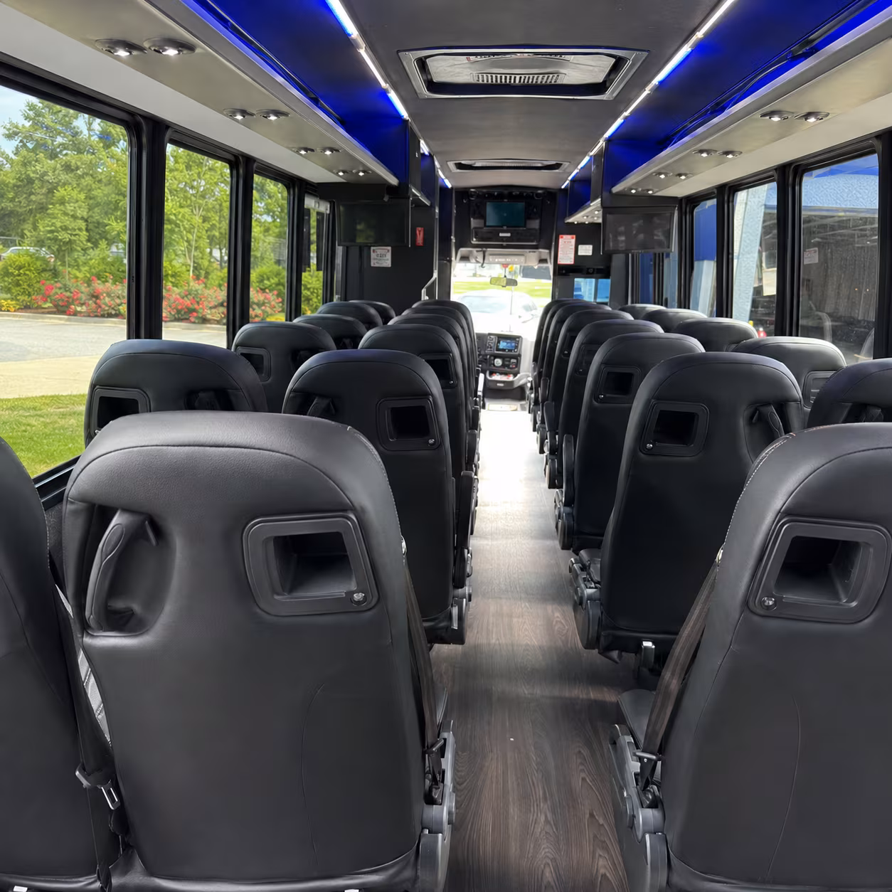 chandler 25 passenger minibus inside