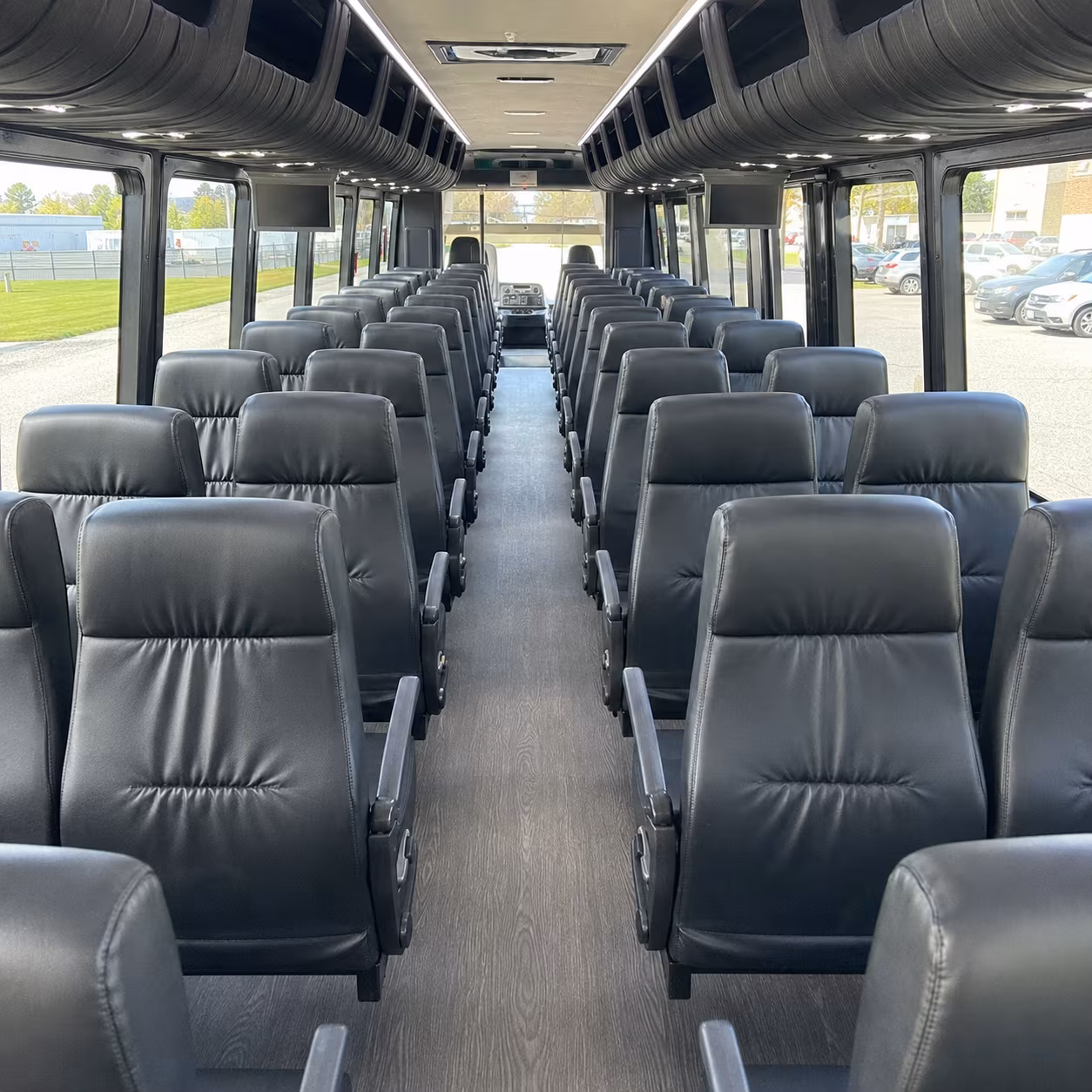 chandler 28 passenger minibus inside