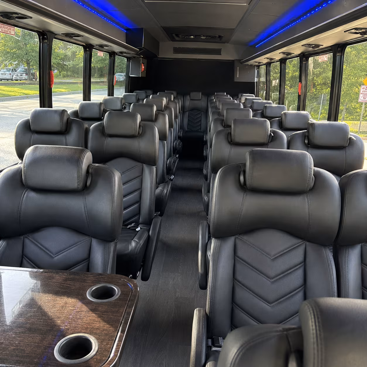 chandler 28 passenger minibus interior
