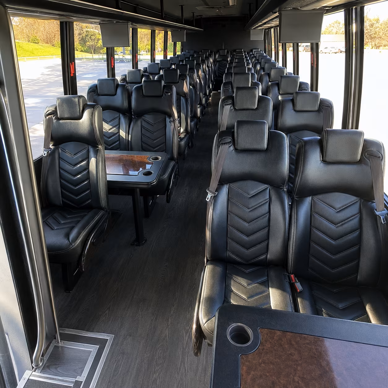chandler 35 passenger minibus inside