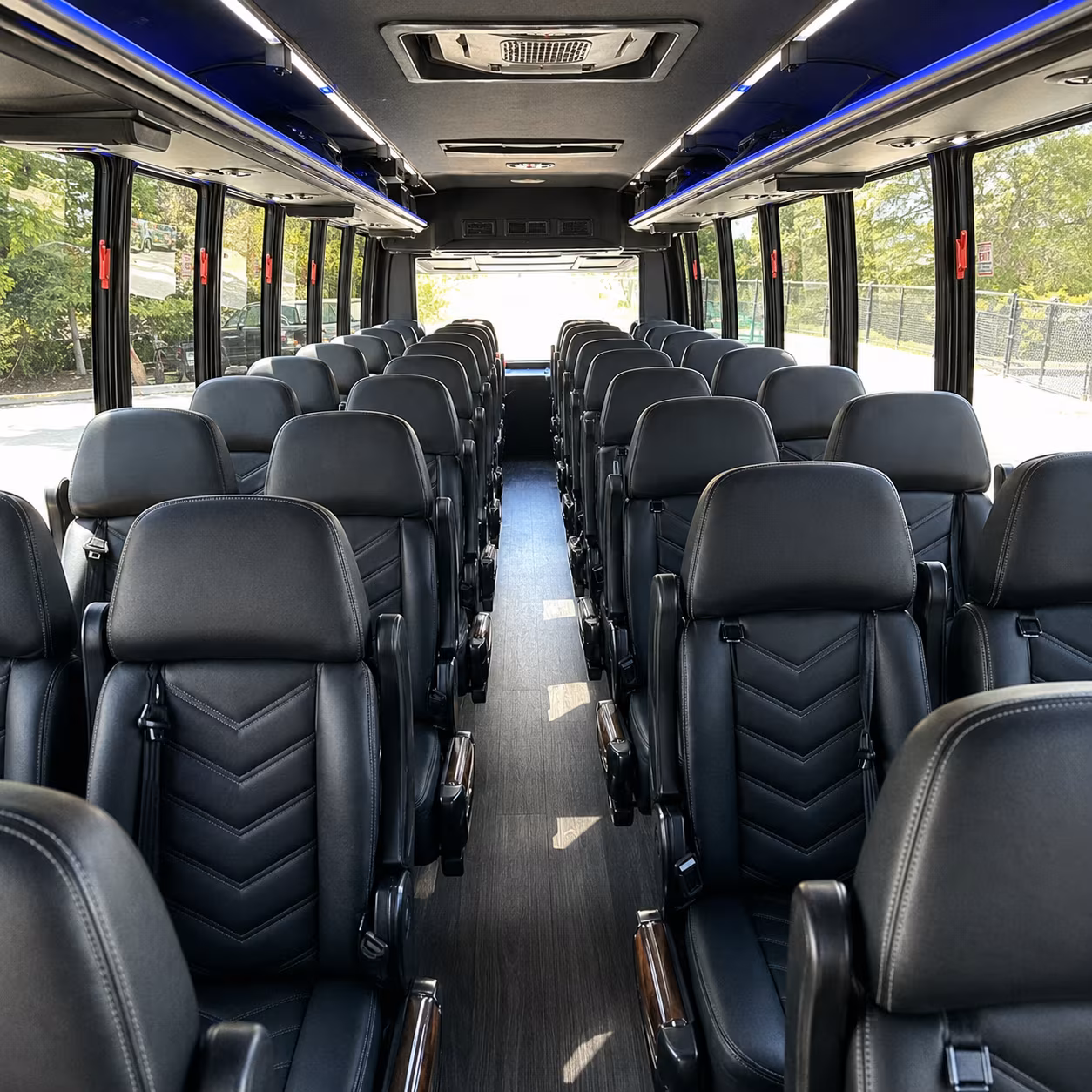 chandler 35 passenger minibus interior